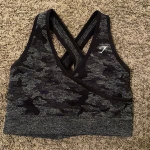 Gymshark camo seamless sports bra